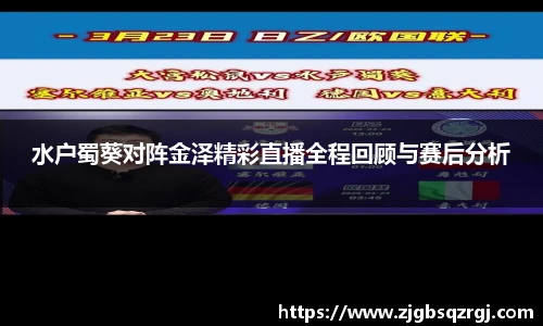 水户蜀葵对阵金泽精彩直播全程回顾与赛后分析